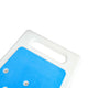 Padded Shower Stool w/ Adjustable Height, Non-Slip Feet and Seat Pad in Wht/Blue