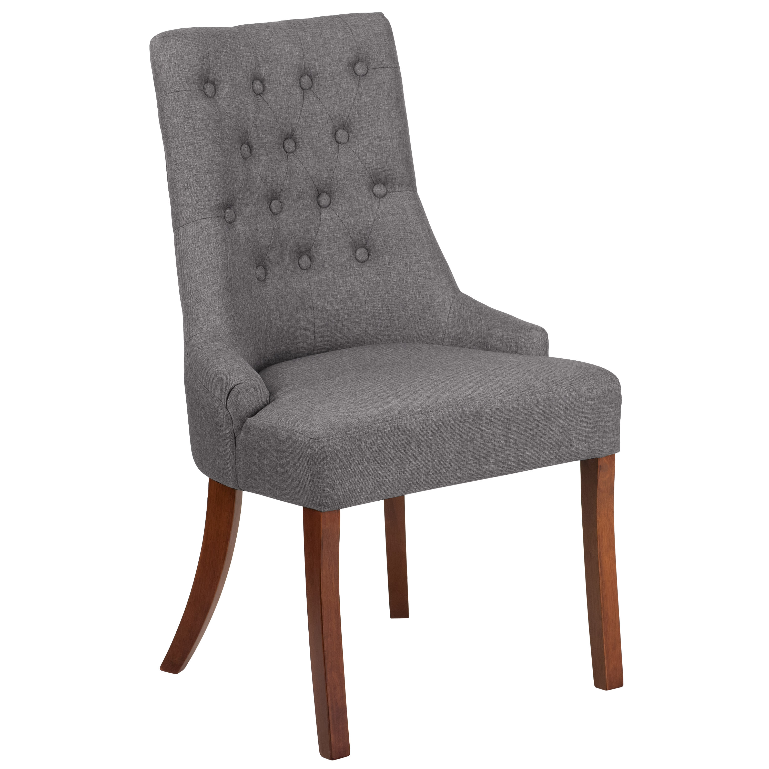 Upholstered dining chairs shop with mahogany legs