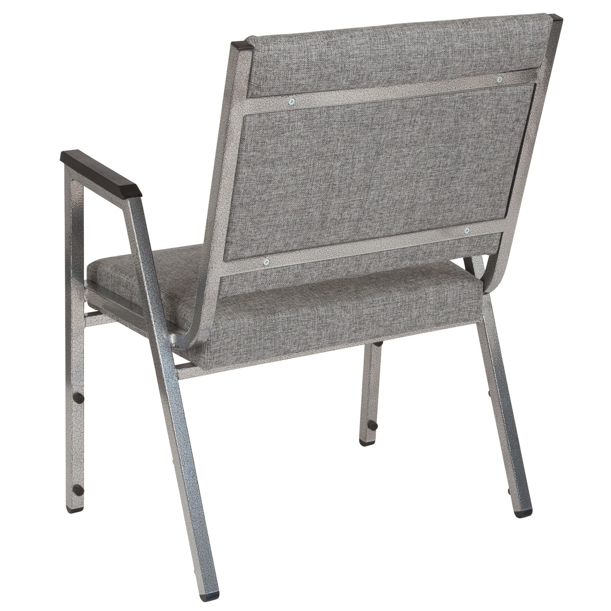 Gray Fabric |#| 1000 lb. Rated Gray Antimicrobial Fabric Bariatric Medical Reception Arm Chair