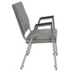 Gray Fabric |#| 1000 lb. Rated Gray Antimicrobial Fabric Bariatric Medical Reception Arm Chair