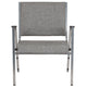 Gray Fabric |#| 1000 lb. Rated Gray Antimicrobial Fabric Bariatric Medical Reception Arm Chair