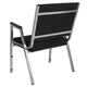 Black Fabric |#| 1000 lb. Rated Black Antimicrobial Fabric Bariatric Medical Reception Arm Chair