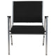 Black Fabric |#| 1000 lb. Rated Black Antimicrobial Fabric Bariatric Medical Reception Arm Chair