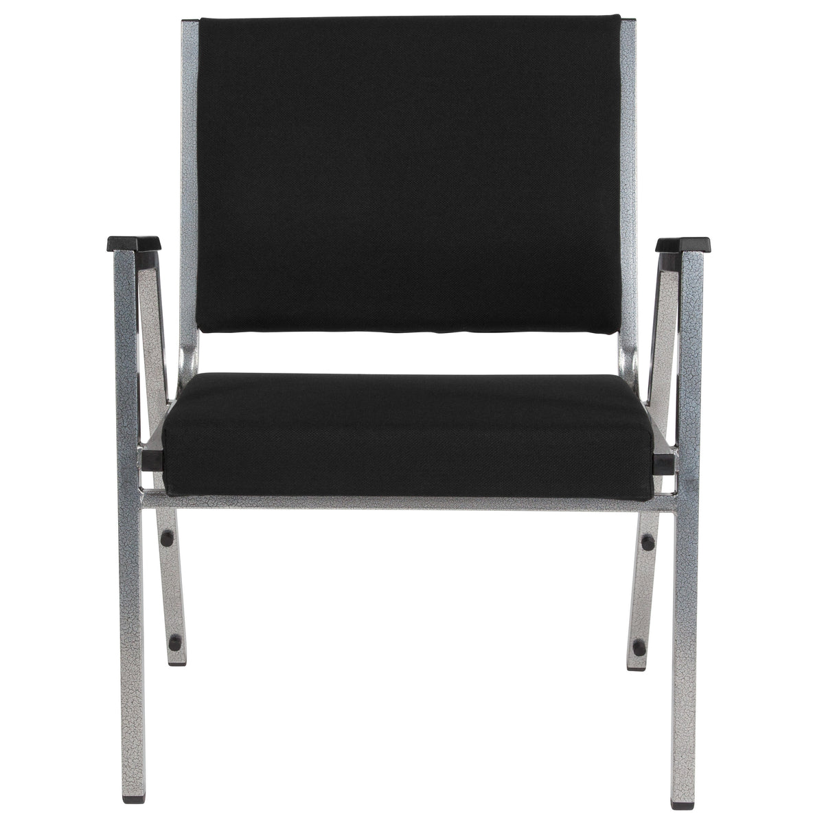 Black Fabric |#| 1000 lb. Rated Black Antimicrobial Fabric Bariatric Medical Reception Arm Chair