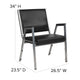 Black Vinyl |#| 1000 lb. Rated Black Antimicrobial Vinyl Bariatric Medical Reception Arm Chair