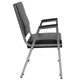 Black Vinyl |#| 1000 lb. Rated Black Antimicrobial Vinyl Bariatric Medical Reception Arm Chair