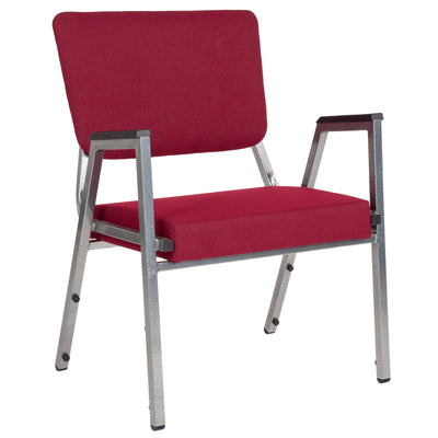 HERCULES Series 1000 lb. Rated Antimicrobial Bariatric medical Reception Arm Chair with 3/4 Panel Back - View 1