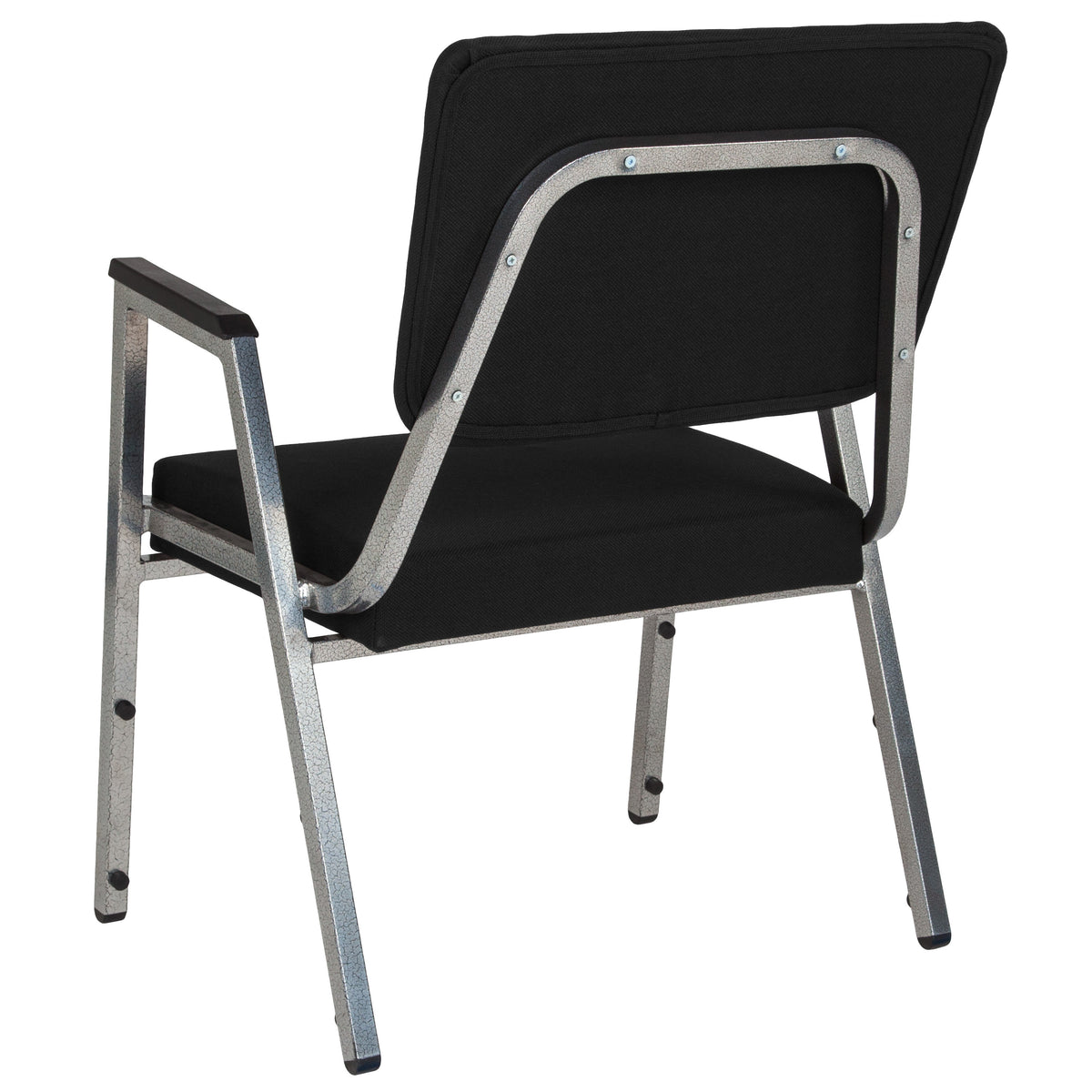 Black Fabric |#| 1000 lb. Rated Black Antimicrobial Fabric Bariatric Medical Reception Arm Chair