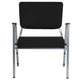 Black Fabric |#| 1000 lb. Rated Black Antimicrobial Fabric Bariatric Medical Reception Arm Chair