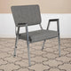 Gray Fabric |#| 1000 lb. Rated Gray Antimicrobial Fabric Bariatric Medical Reception Arm Chair