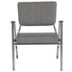 Gray Fabric |#| 1000 lb. Rated Gray Antimicrobial Fabric Bariatric Medical Reception Arm Chair