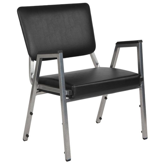 HERCULES Series 1000 lb. Rated Antimicrobial Bariatric medical Reception Arm Chair with 3/4 Panel Back - View 1