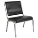 Black Vinyl |#| 1000 lb. Rated Black Antimicrobial Vinyl Bariatric Medical Reception Chair