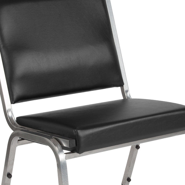 Black Vinyl |#| 1000 lb. Rated Black Antimicrobial Vinyl Bariatric Medical Reception Chair