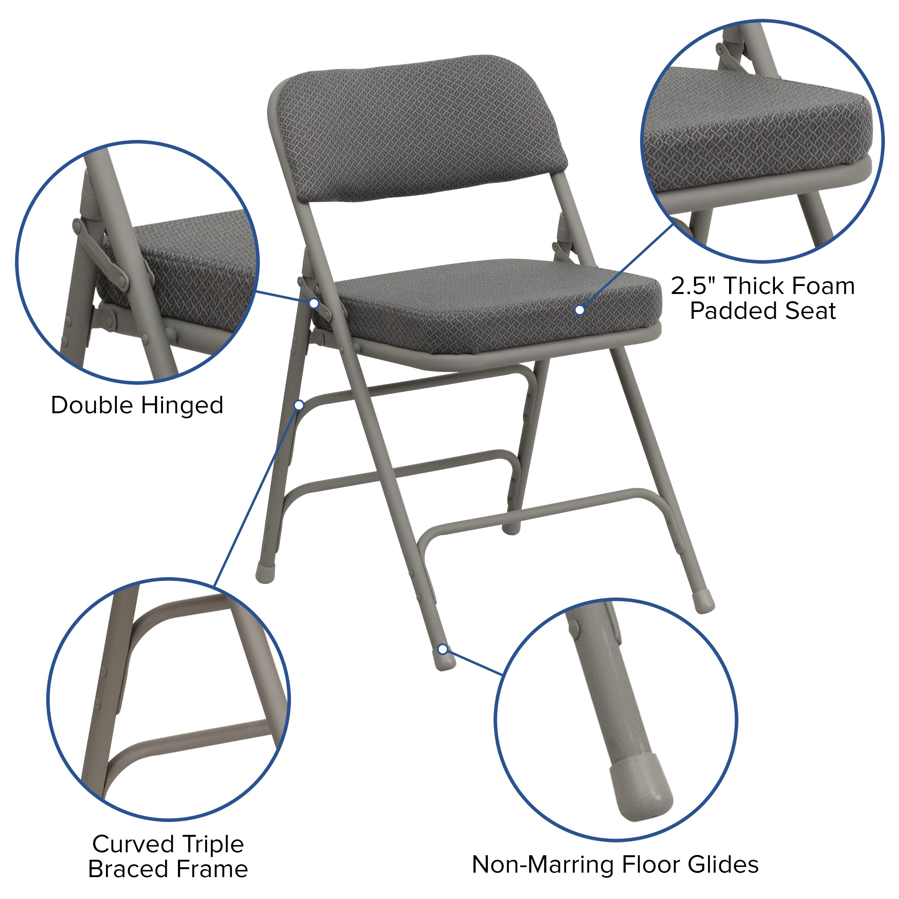 Padded Folding Chair HA-MC320AF- – BizChair