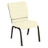 HERCULES Series 18.5''W Church Chair in E-Z Vinyl - Gold Vein Frame