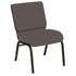 HERCULES Series 21''W Church Chair in E-Z Vinyl - Gold Vein Frame