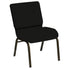 HERCULES Series 21''W Church Chair in E-Z Vinyl - Gold Vein Frame