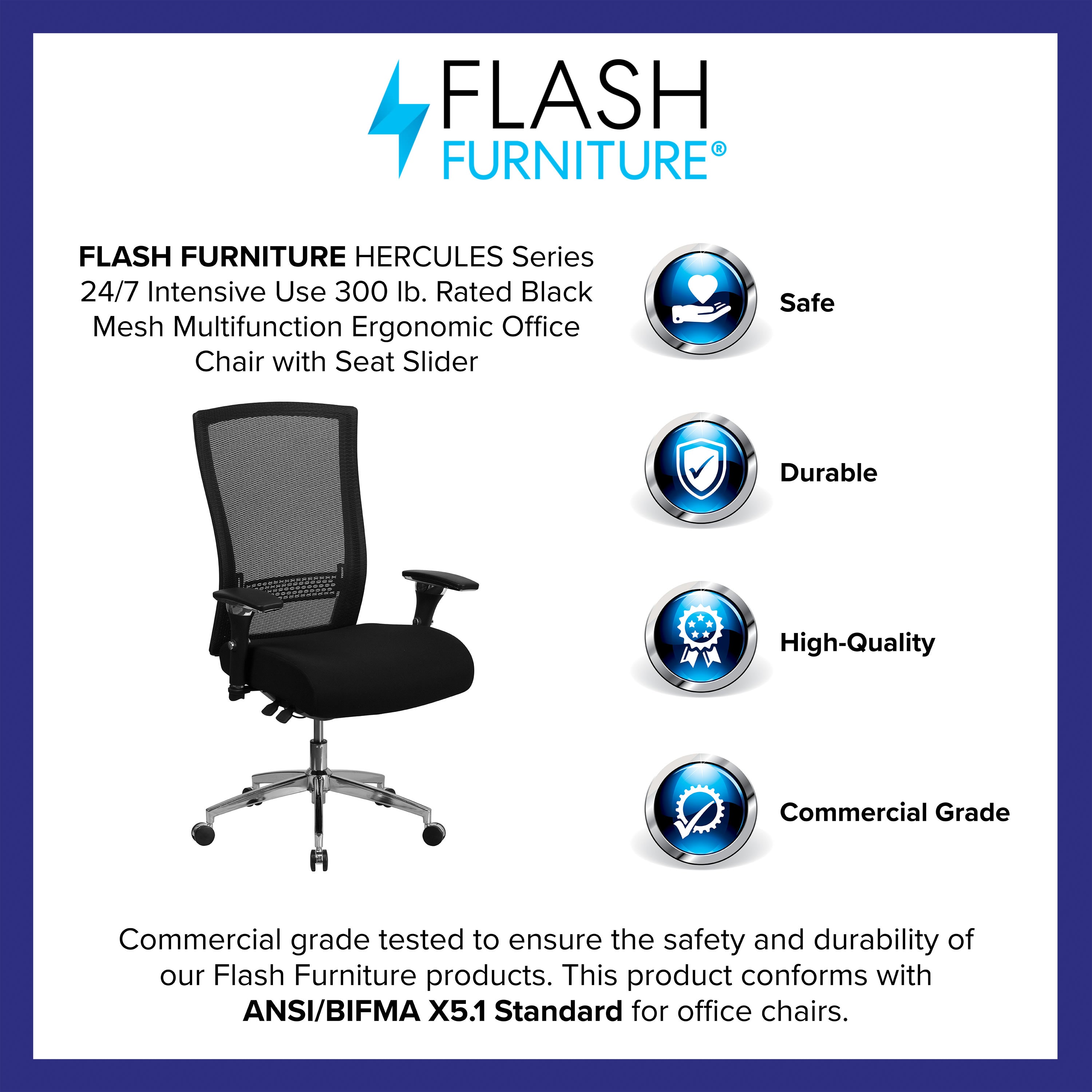 24 7 Use 300LB High Back Chair GO WY 85H BizChair