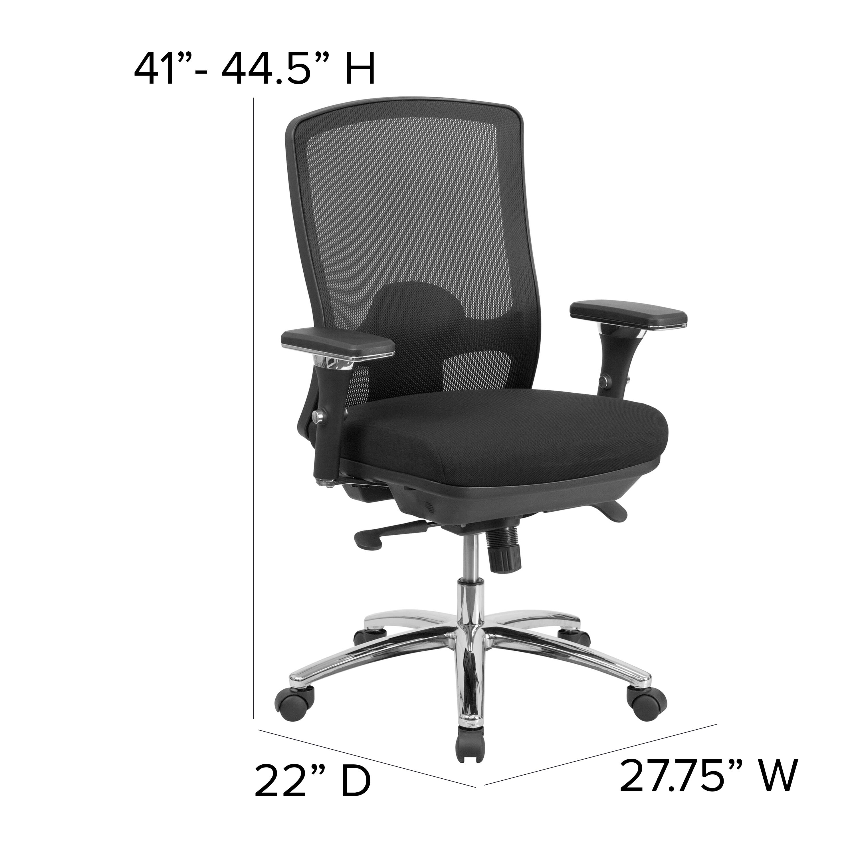 Office chair weight capacity 350 best sale