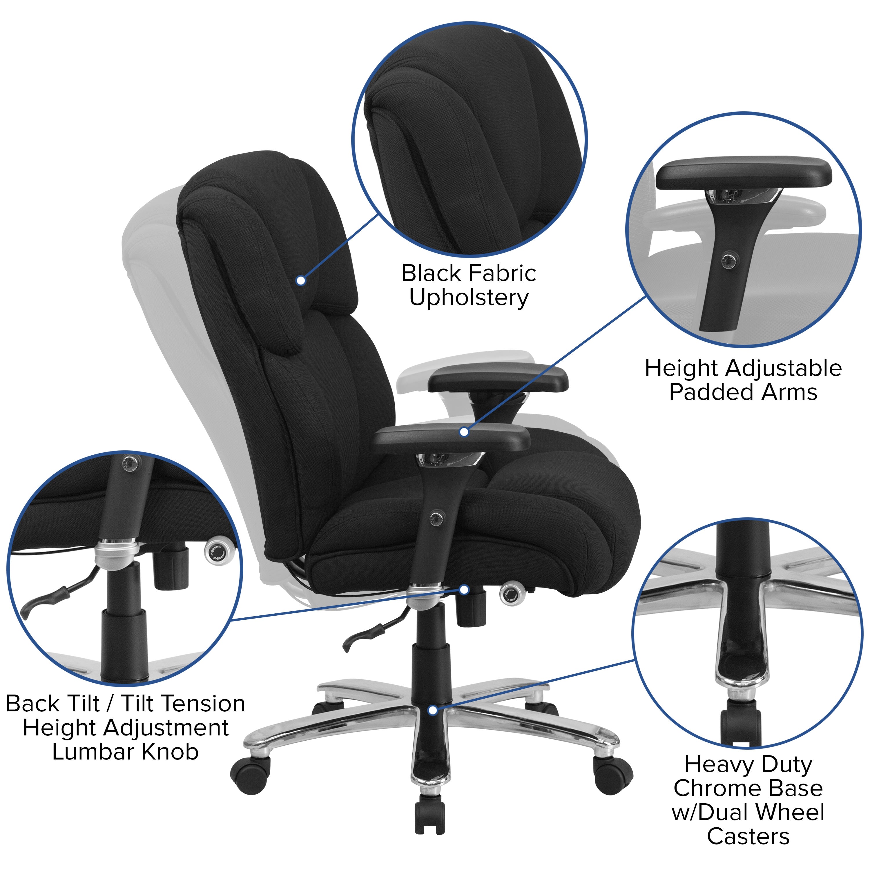 24 7 Use 400LB High Back Chair GO 2149 BizChair