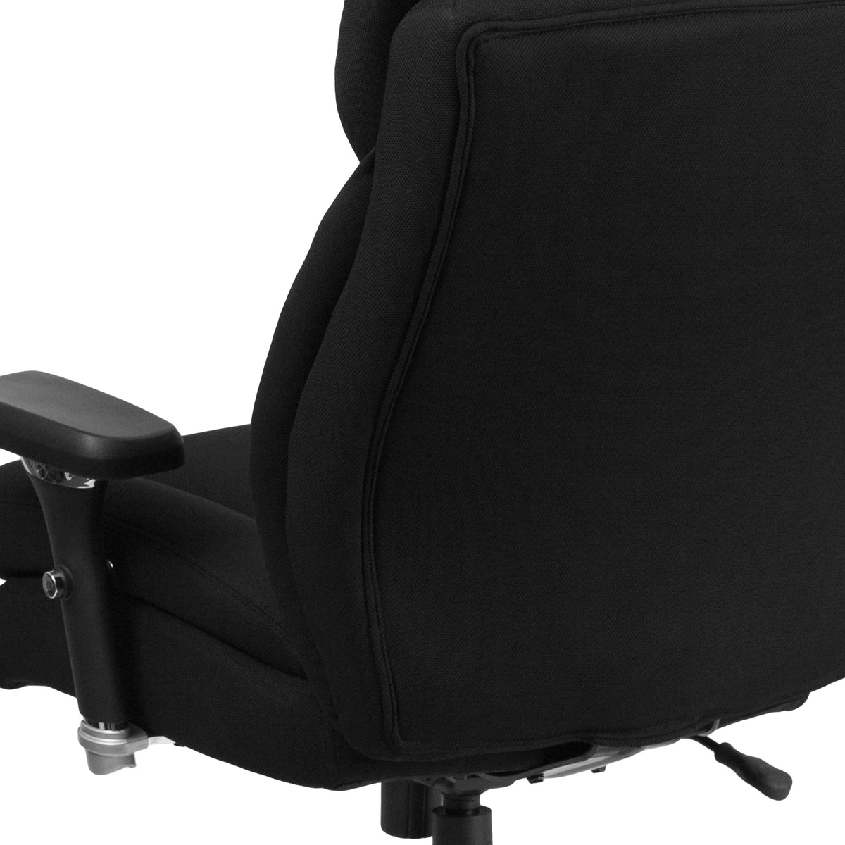 Black Fabric |#| 24/7 Intensive Use Big & Tall 400 lb. Rated High Back Black Fabric Chair