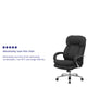 Black Fabric |#| 24/7 Intensive Use Big & Tall 500 lb. Rated Black Fabric Ergonomic Office Chair