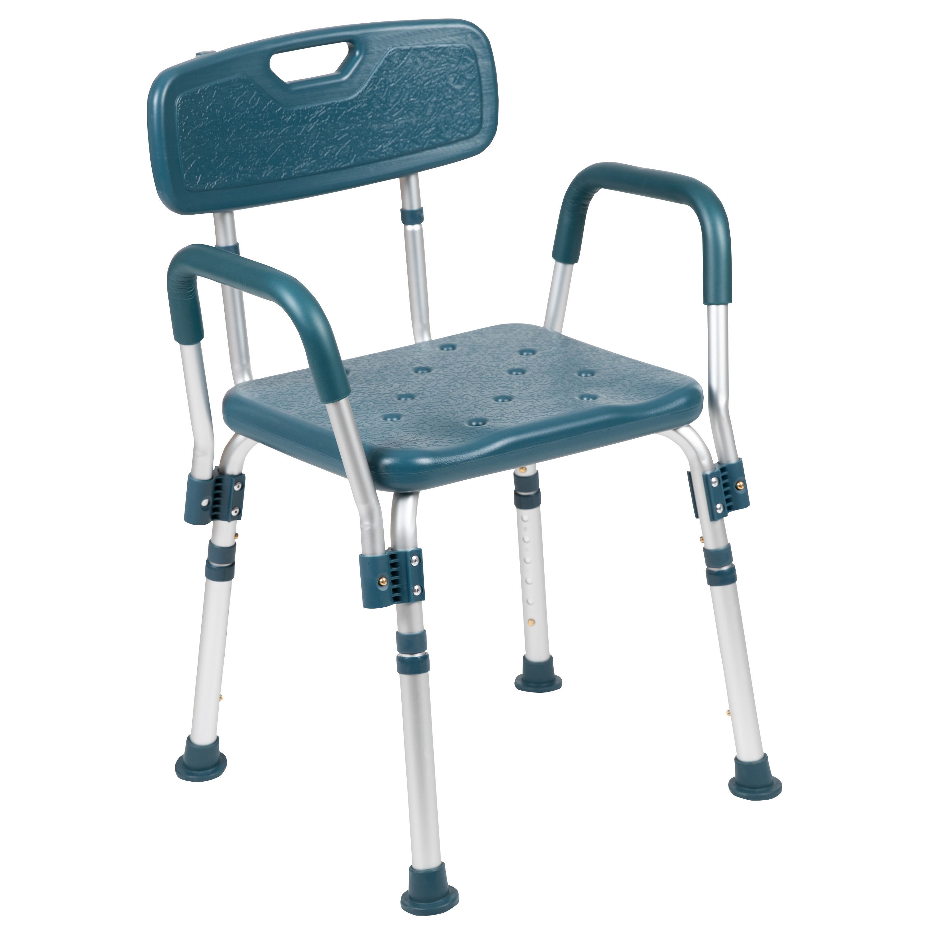 Adjustable shower chair with arms sale