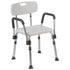HERCULES Series 300 Lb. Capacity Adjustable Bath & Shower Chair with Quick Release Back & Arms