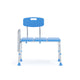 Blue |#| Adjustable Bath & Shower Medical Transfer Bench with Back and Side Arm in Blue
