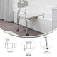 White |#| 300 Lb. Capacity Adjustable White Bath & Shower Medical Transfer Bench