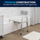 White |#| 300 Lb. Capacity Adjustable White Bath & Shower Medical Transfer Bench