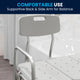 White |#| 300 Lb. Capacity Adjustable White Bath & Shower Medical Transfer Bench