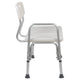 White |#| 300 Lb. Capacity Adjustable White Bath & Shower Medical Transfer Bench