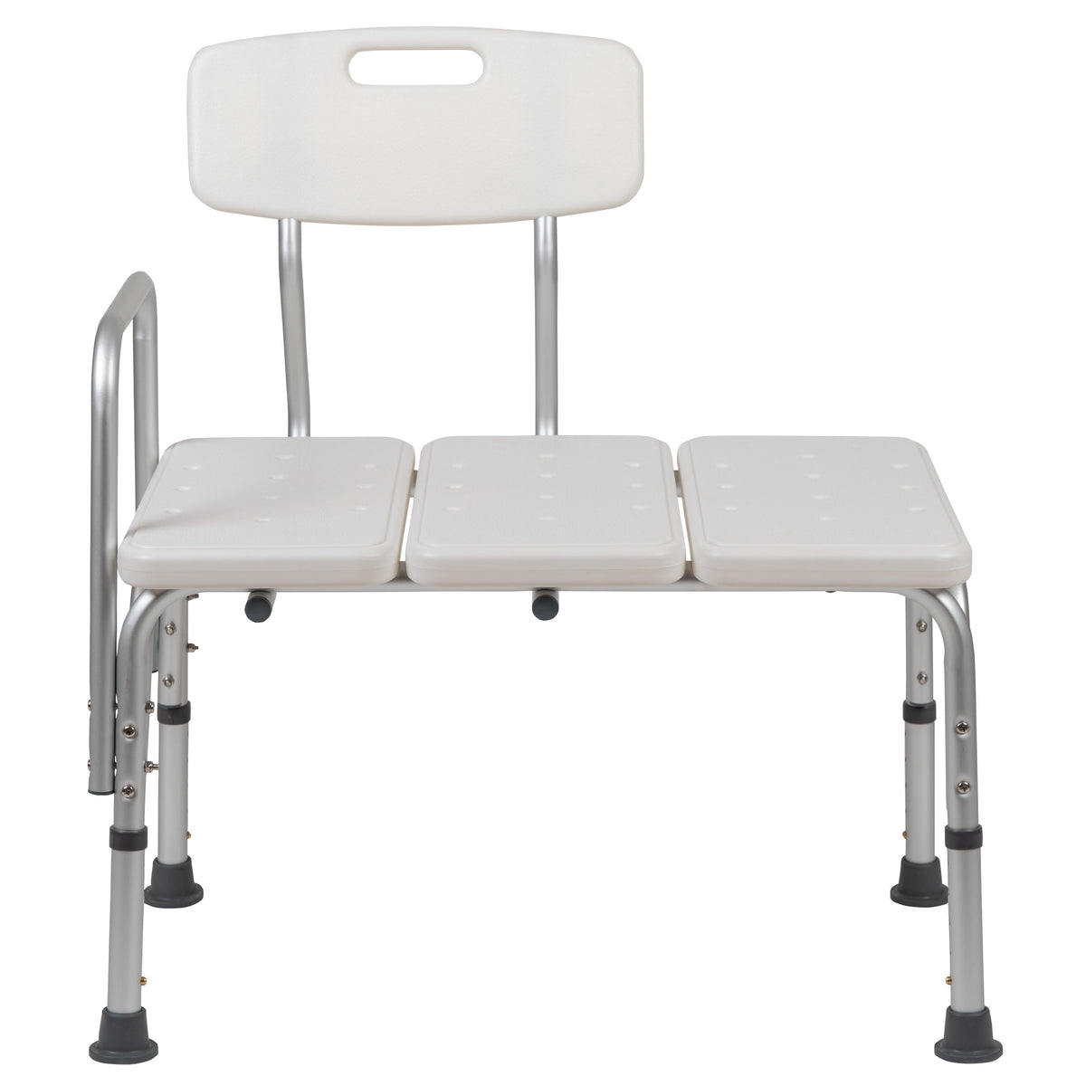 White |#| 300 Lb. Capacity Adjustable White Bath & Shower Medical Transfer Bench