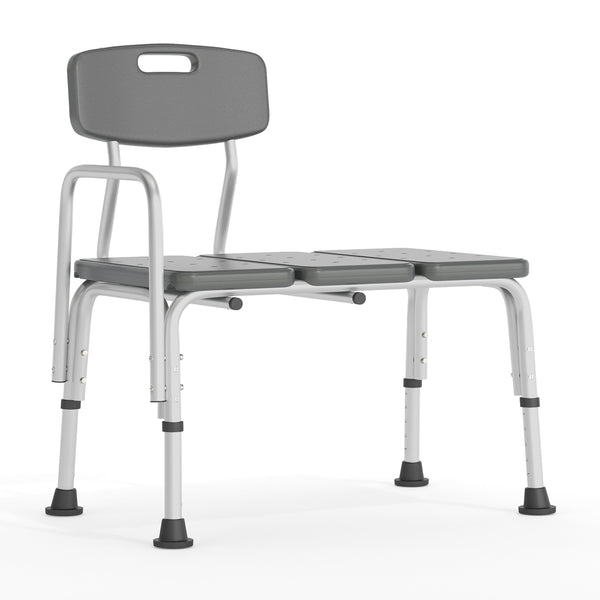 Gray |#| 300 Lb. Capacity Adjustable Gray Bath & Shower Medical Transfer Bench