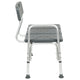 Gray |#| 300 Lb. Capacity Adjustable Gray Bath & Shower Medical Transfer Bench