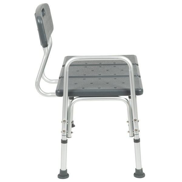 Gray |#| 300 Lb. Capacity Adjustable Gray Bath & Shower Medical Transfer Bench