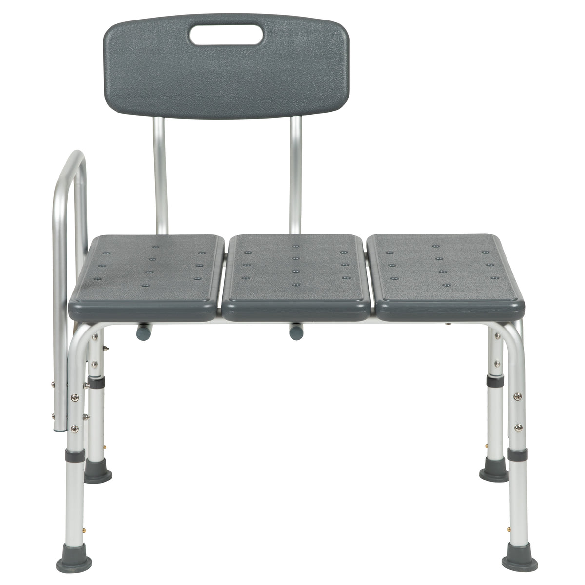Gray |#| 300 Lb. Capacity Adjustable Gray Bath & Shower Medical Transfer Bench