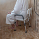 Gray |#| 300 Lb. Capacity Adjustable Gray Bath & Shower Chair with Depth Adjustable Back
