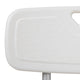 White |#| 300 Lb. Capacity Adjustable White Bath & Shower Chair with Depth Adjustable Back