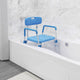 Blue |#| Adjustable Bath & Shower Chair with Depth Adjustable Back - Blue