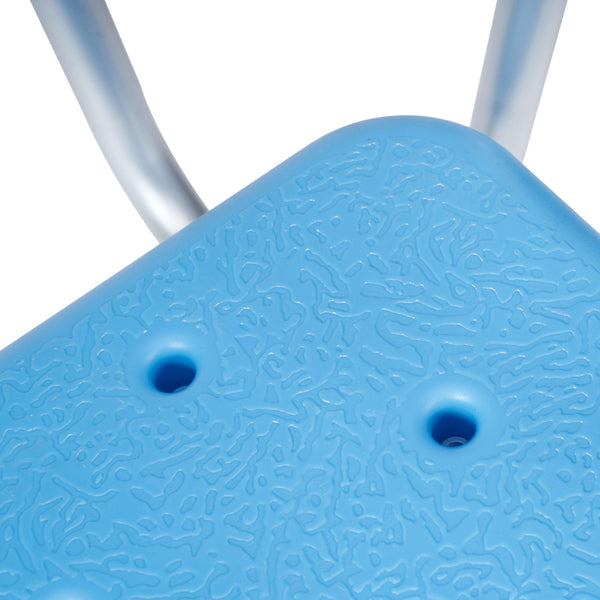 Blue |#| Adjustable Bath & Shower Chair with Depth Adjustable Back - Blue
