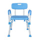 Blue |#| Adjustable Bath & Shower Chair with Depth Adjustable Back - Blue