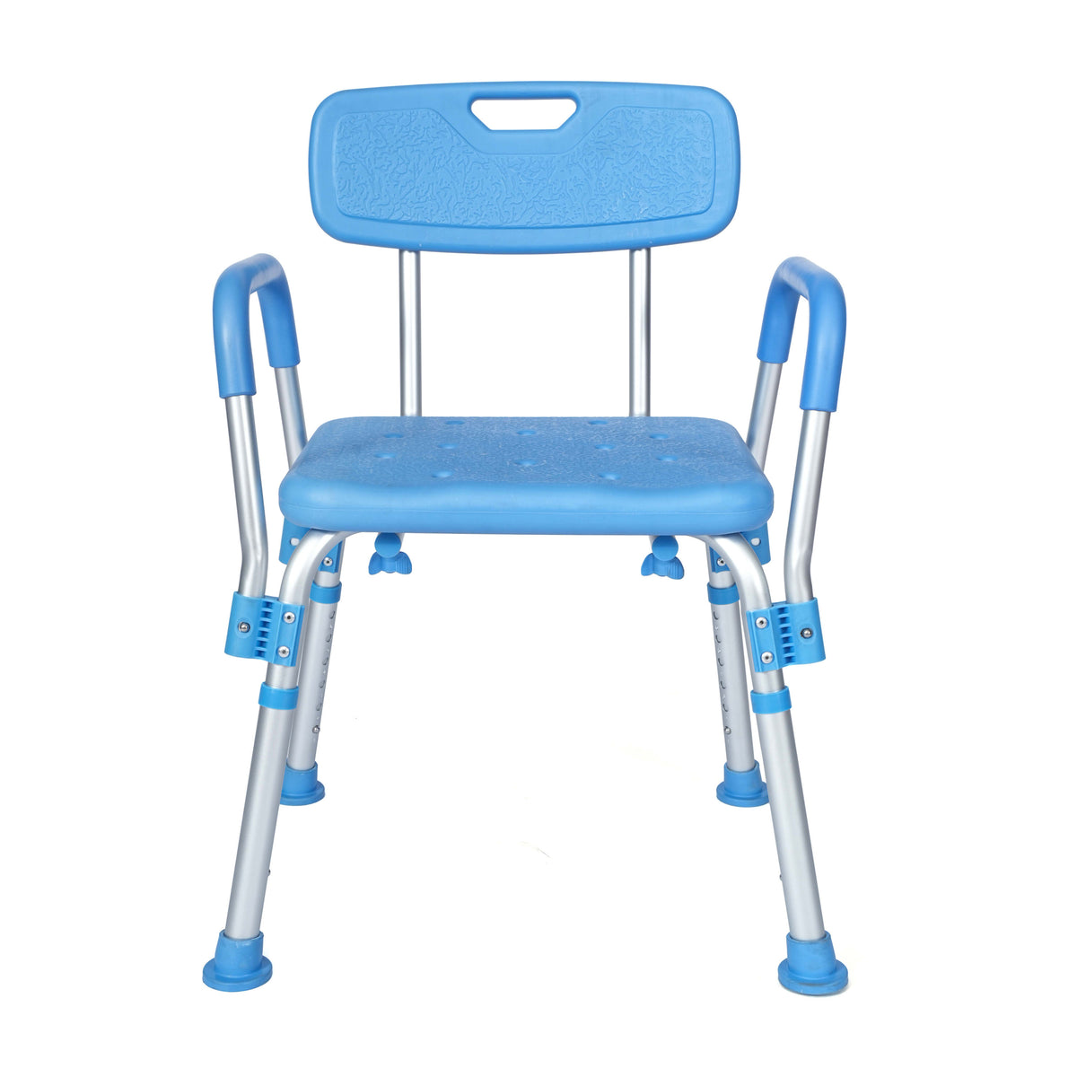 Blue |#| Adjustable Bath & Shower Chair with Depth Adjustable Back - Blue