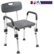 Gray |#| 300 Lb. Capacity Adjustable Gray Bath & Shower Chair with Depth Adjustable Back