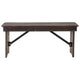 Mahogany |#| 40" x 12" Mahogany Solid Pine Folding Farm Bench
