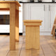 Light Natural |#| 40" x 12" Light Natural Solid Pine Folding Farm Bench