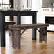 Mahogany |#| 40" x 12" Mahogany Solid Pine Folding Farm Bench