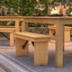 Light Natural |#| 40" x 12" Light Natural Solid Pine Folding Farm Bench